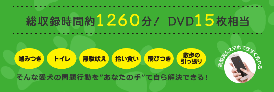 イヌバーシティの動画の長さは、第1章から第7章まであり、動画の総収録時間は1260時間